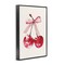 Stupell Industries Mod Cherries Tied in Bow Framed Giclee Design by LSR Creative Studio